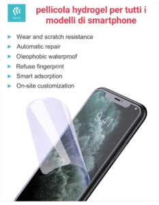 Pellicola Hydrogel lucida per tutti i modelli di smartphone